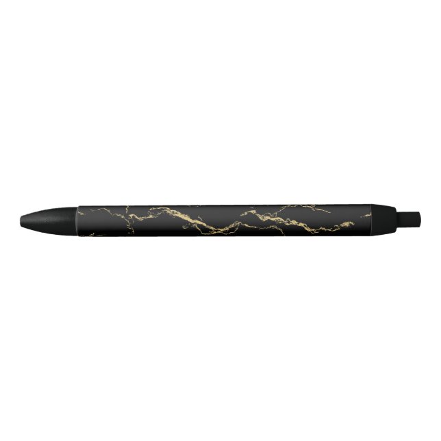 Sharp Black and Gold Marble Ink Pen (Front)
