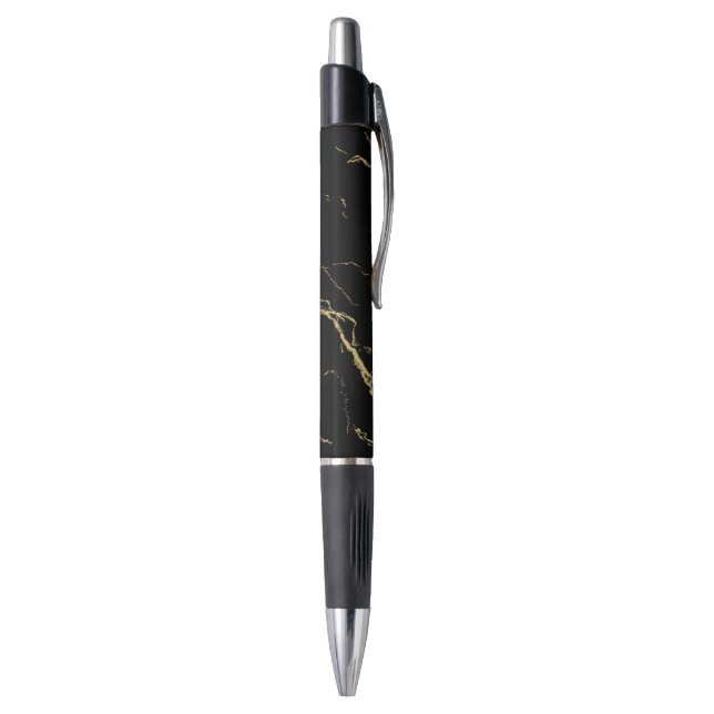 Sharp Black and Gold Marble Pen (Bottom (Vertical))