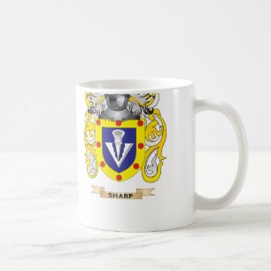 Sharp Coat of Arms (Family Crest) Coffee Mug