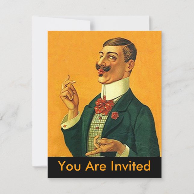 Sharp Dapper Snapper Party Invitation Retirement (Front)