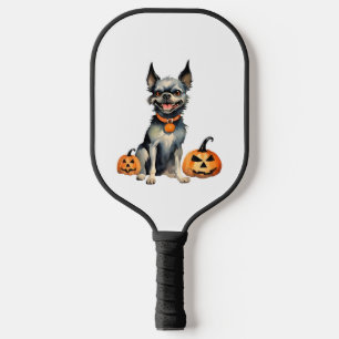 Sharp Dog Guards Halloween Pumpkins Premium Pickleball Paddle