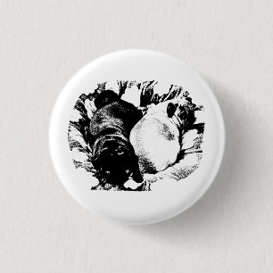 Sharp Duo Accent 1 Inch Round Button