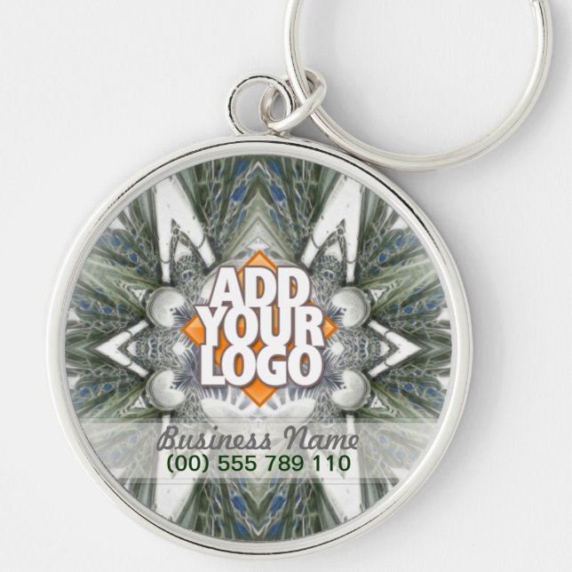 Sharp Edge Tribal Geometric Art Keychain (Front)