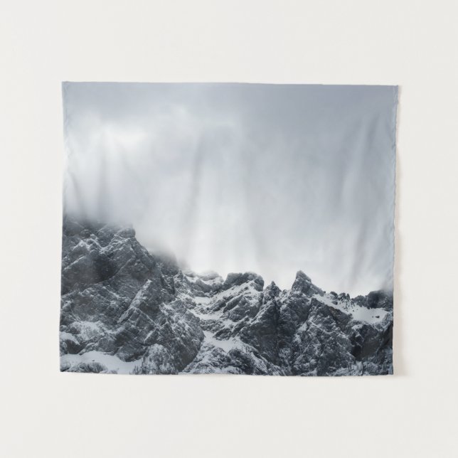 Sharp edges of mountains and soft clouds tapestry (Front (Horizontal))