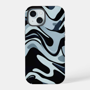 Sharp Fluid Camo Pattern iPhone 15 Case