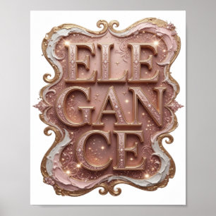 Sharp Gold ELEGANCE Print