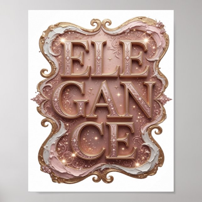 Sharp Gold ELEGANCE Print (Front)