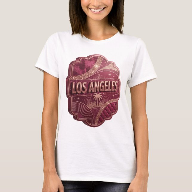 Sharp Gold LOS ANGELES Graphic Tee (Front)