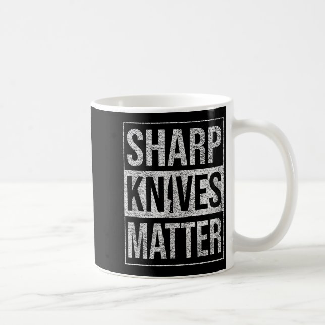 SHARP KNIVES CHEF KNIFE CULINARY SKILLS PRECISION COFFEE MUG (Right)