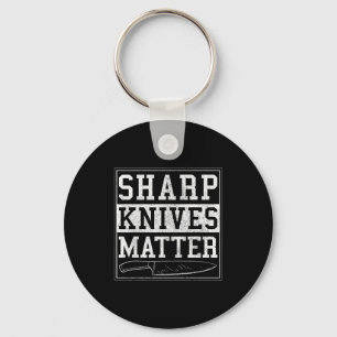 Sharp Knives - Funny Chef Gift Cooking Shirt  Keychain
