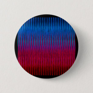 Sharp Lines of Yin Yang Abstraction Art Design 2 Inch Round Button