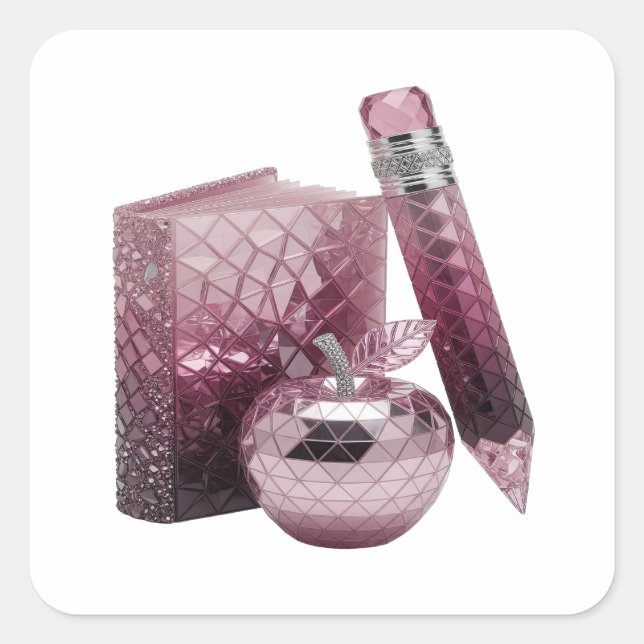 Sharp Silver Abstract Gift Sticker (Front)