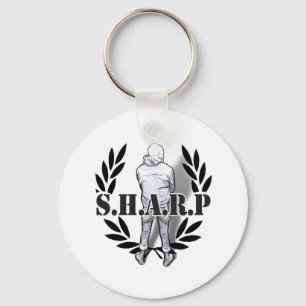 sharp skin standing keychain