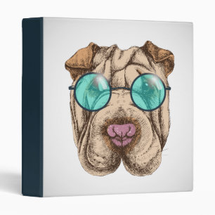 Sharpei In Sunglasses Binder