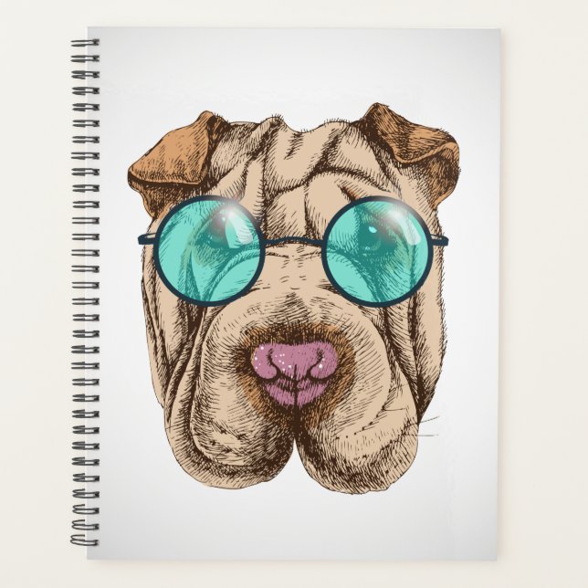 Sharpei In Sunglasses Planner (Front)