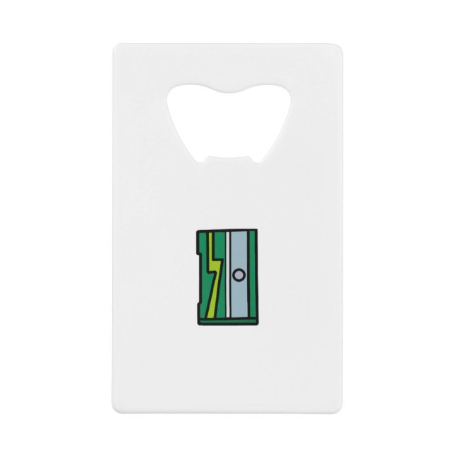 Sharpener Credit Card Bottle Opener (Front)