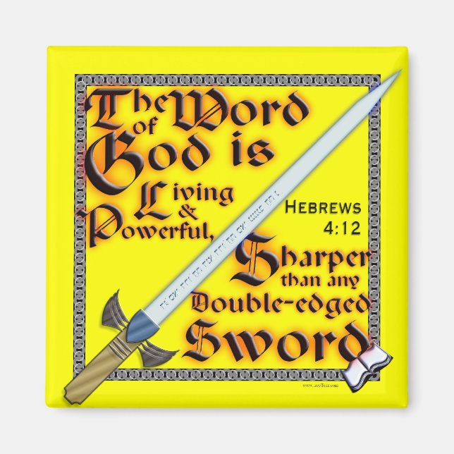 Sharper than a Double-edged Sword - Magnet (Front)