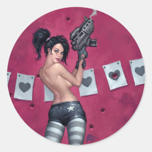 Sharpshooter Classic Round Sticker