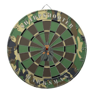 Sharpshooter Marksman Military Camouflage Target Dartboard