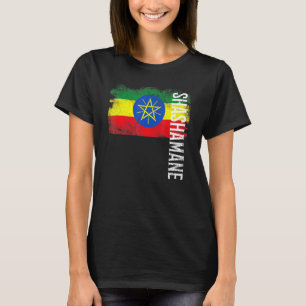 Shashamane Ethiopia Flag For Ethiopians Men Women  T-Shirt