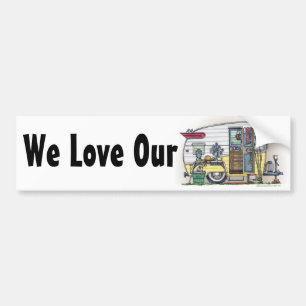 Shasta Camper Trailer RV Bumper Stickers