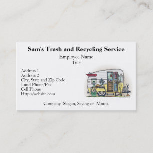 Shasta Camper Trailer RV Business Card