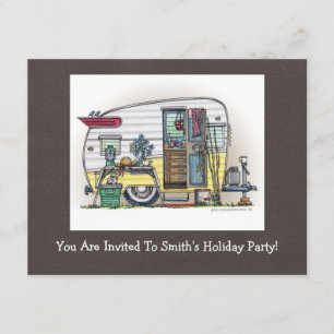 Shasta Camper Trailer RV Invitation