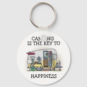 Shasta Camper Trailer RV Keychain