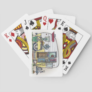 Shasta Camper Trailer RV Playing Cards