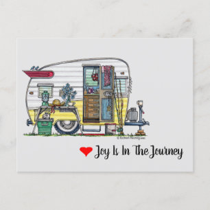 Shasta Camper Trailer RV Postcard