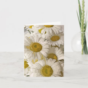 Shasta Daisies Blank Notecard