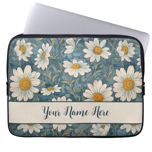 Shasta Daisies Laptop Sleeve (Front)