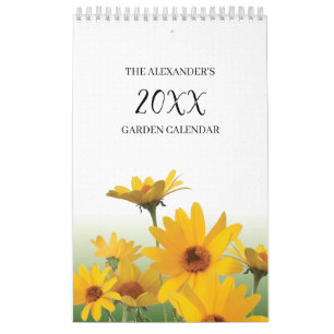 Shasta Daisy Botanical Garden Journal Calendar