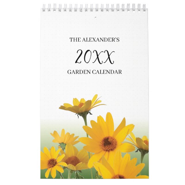 Shasta Daisy Botanical Garden Journal  Calendar (Cover)