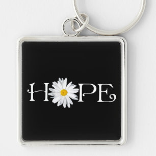 Shasta Daisy Hope Keychain
