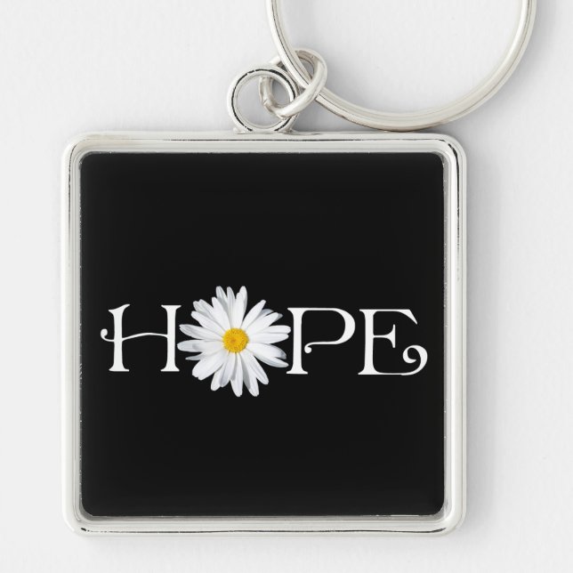 Shasta Daisy Hope Keychain (Front)