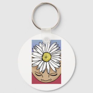 Shasta Daisy Keychain