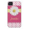 Shasta Daisy Pink Polka Dot