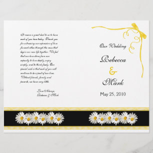 Shasta Daisy Programme de mariage floral