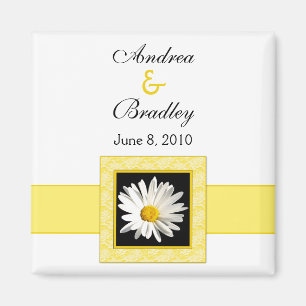 Shasta Daisy "Save the Date" magnet