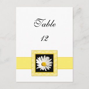 Shasta Daisy Table Number Postcard