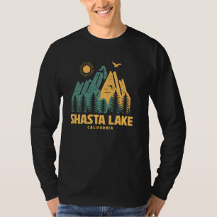 Shasta Lake Mountains California Hiking Outdoors V T-Shirt