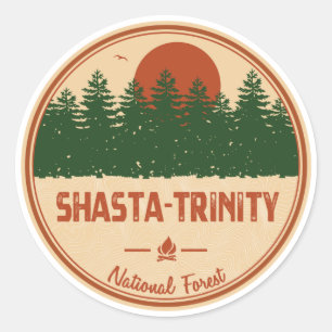 Shasta-Trinity National Forest Classic Round Sticker