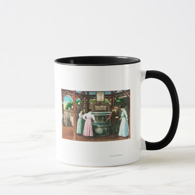 Shasta Water Drinking Fountain Scene Mug (Right)