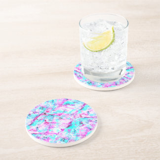 Shattered Blossom A colourful light design Coaster