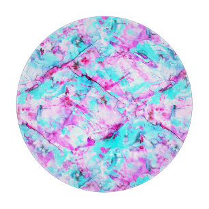 Shattered Blossom A colourful light design Cutting Board