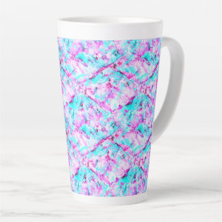 Shattered Blossom A colourful light design Latte Mug