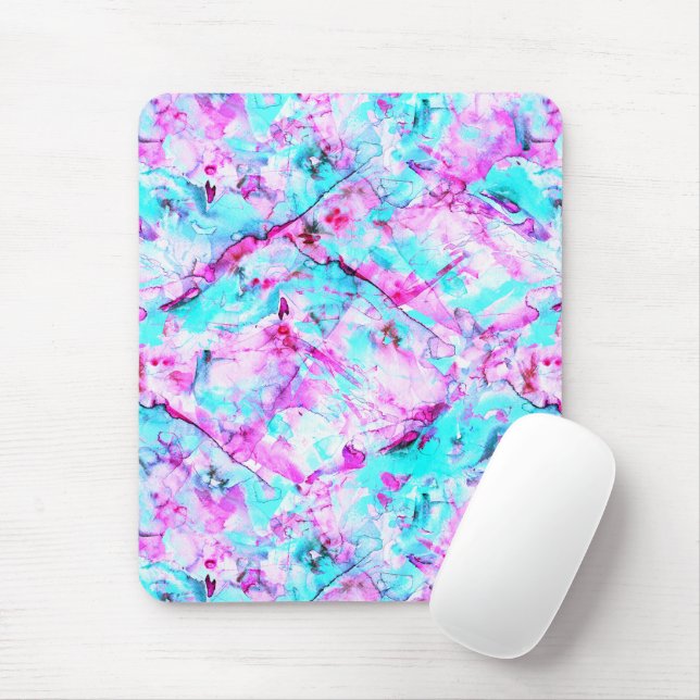 Shattered Blossom A colourful light design Mouse Pad (With Mouse)