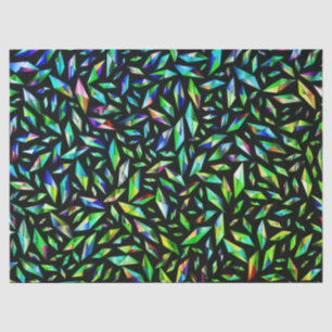 Shattered Colour Green Tissue Paper