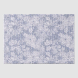 Shattered Daisy Textured in Powder Blue Relief Tissue Paper